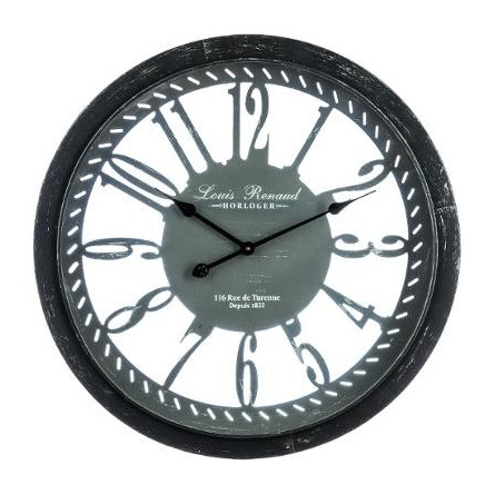 Zegar 68 cm rustykalny ażurowy metal D70 LOFT