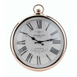 Duży okrągły miedziany zegar ścienny