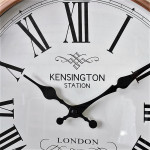 Duży okrągły miedziany zegar ścienny