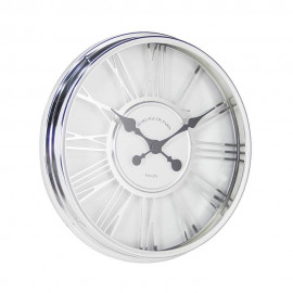 Duży zegar 45 cm srebrny ścienny HIT !!!