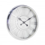 Duży zegar 45 cm srebrny ścienny HIT !!!