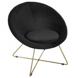 Fotel wypoczynkowy do salonu , kolor czarny