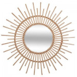 Lustro rattanowe słońce Ø 58 cm, natura d60 HIT