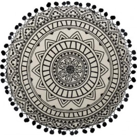 Poduszka dekoracyjna okrągła delhi , boho 40 cm